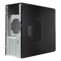 Корпус InWin EAR002, Midi Tower, ATX/mATX, без БП, чёрный/серебристый (6151358) — фото 2