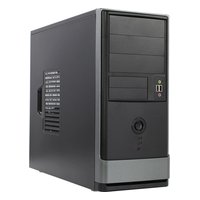 Корпус InWin EAR002, Midi Tower, ATX/mATX, БП 600W, чёрный/серебристый (6196008) — фото 1