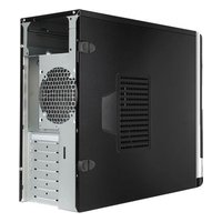 Корпус InWin EAR002, Midi Tower, ATX/mATX, БП 600W, чёрный/серебристый (6196008) — фото 2