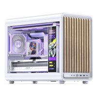 Корпус Jonsbo D33 WOOD, Mini Tower, mATX/Mini-ITX, без БП, белый — фото 1