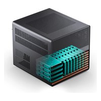 Корпус Jonsbo N5, Cube, E-ATX/ATX/mATX/Mini-ITX, без БП, чёрный — фото 1