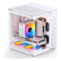 Корпус Jonsbo TK-1, Mini Tower, mATX/Mini-ITX, без БП, стекло, белый — фото 3
