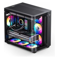 Корпус Jonsbo TK-3, Midi Tower, ATX/mATX/Mini-ITX, без БП, стекло, чёрный — фото 2