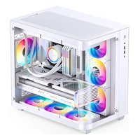 Корпус Jonsbo TK-3, Midi Tower, ATX/mATX/Mini-ITX, без БП, стекло, белый — фото 2