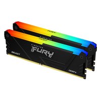 Комплект памяти 2x16GB 3200MHz DDR4 non-ECC DIMM Unbuffered, Kingston FURY Beast RGB Black (KF432C16BB12AK2/32) — фото 1