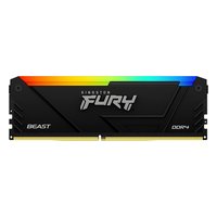 Комплект памяти 2x16GB 3200MHz DDR4 non-ECC DIMM Unbuffered, Kingston FURY Beast RGB Black (KF432C16BB12AK2/32) — фото 2