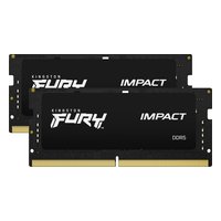 Комплект памяти 2x8GB 4800MHz DDR5 non-ECC SO-DIMM Unbuffered, Kingston FURY Impact Black PnP (KF548S38IBK2-16) — фото 1
