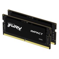 Комплект памяти 2x8GB 4800MHz DDR5 non-ECC SO-DIMM Unbuffered, Kingston FURY Impact Black PnP (KF548S38IBK2-16) — фото 2