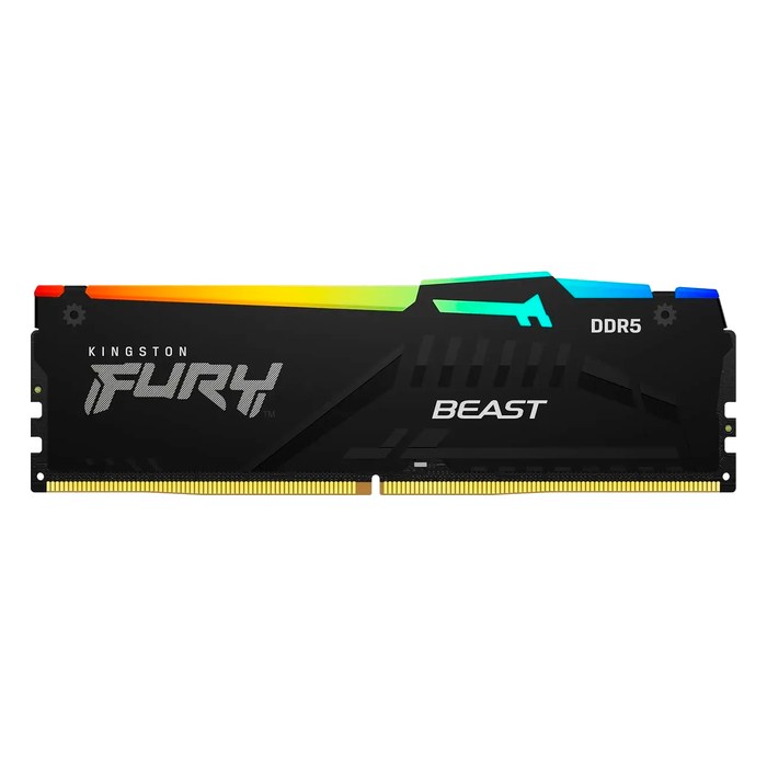 Модуль памяти 8GB 5200MHz DDR5 non-ECC DIMM Unbuffered, Kingston FURY Beast Black RGB XMP (KF552C40BBA-8)