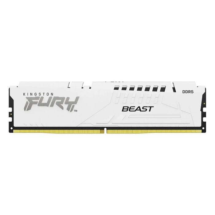 Модуль памяти 16GB 5200MHz DDR5 non-ECC DIMM Unbuffered, Kingston FURY Beast White XMP (KF552C40BW-16)