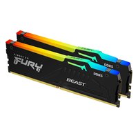 Комплект памяти 2x32GB 5600MHz DDR5 non-ECC DIMM Unbuffered, Kingston FURY Beast Black RGB EXPO (KF556C36BBE2AK2-64) — фото 1