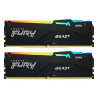 Комплект памяти 2x16GB 5600MHz DDR5 non-ECC DIMM Unbuffered, Kingston FURY Beast Black RGB EXPO (KF556C36BBEAK2-32) — фото 1