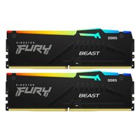 Комплект памяти 2x16GB 5600MHz DDR5 non-ECC DIMM Unbuffered, Kingston FURY Beast Black RGB (KF556C40BBAK2-32) — фото 1