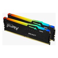 Комплект памяти 2x16GB 5600MHz DDR5 non-ECC DIMM Unbuffered, Kingston FURY Beast Black RGB (KF556C40BBAK2-32) — фото 2
