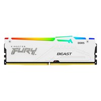 Модуль памяти 16GB 6400MHz DDR5 non-ECC DIMM Unbuffered, Kingston FURY Beast White RGB EXPO (KF564C32BWEA-16) — фото 1