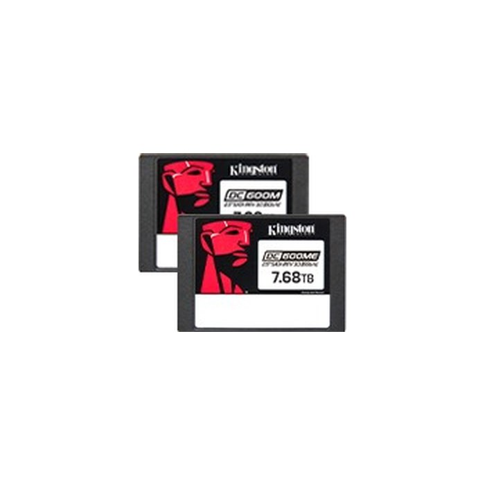 SSD 7.68TB Kingston DC600M, SATA 2.5" (R560/W530MB/s) (DWPD 1) (14016 TBW) (SEDC600M/7680G)