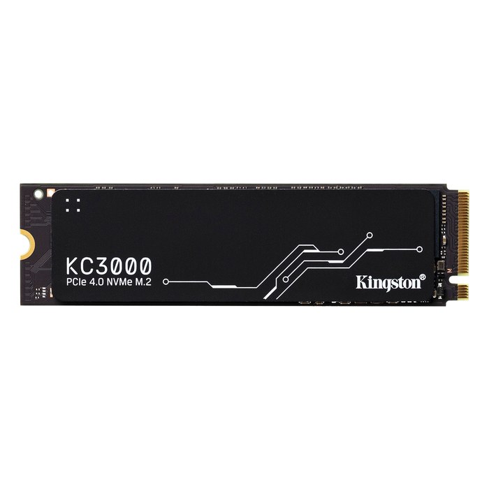 SSD 512GB Kingston KC3000, NVMe M.2 2280 PCIe 4.0 x4 (R7000/W3900MB/s) (400 TBW) (SKC3000S/512G)