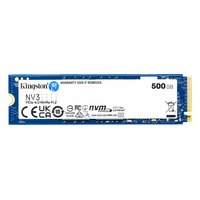 SSD 500GB Kingston NV3, NVMe M.2 2280 PCIe 4.0 x4 (R5000/W3000MB/s) (160 TBW) (SNV3S/500G) — фото 1
