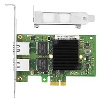 Сетевая карта LR-Link LREC9222HT, 2× RJ45 1 GbE, Intel I350, PCIe 2.1 x1 — фото 1