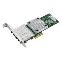 Сетевая карта LR-Link LREC9714HF-4SFP, 4× SFP 1 GbE, Intel I350, PCIe 2.1 x4, LP (FH-планка в комплекте) (LREC9714HF-4SFP) — фото 1
