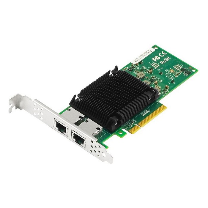 Сетевая карта LR-Link LRES1012PT, 2× RJ45 10 GbE, Intel X710, PCIe 3.0 x8, LP (FH-планка в комплекте) (LRES1012PT)
