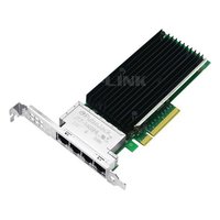 Сетевая карта LR-Link LRES1013PT, 4× RJ45 10 GbE, Intel X710, PCIe 3.0 x8, LP (FH-планка в комплекте) (LRES1013PT) — фото 1