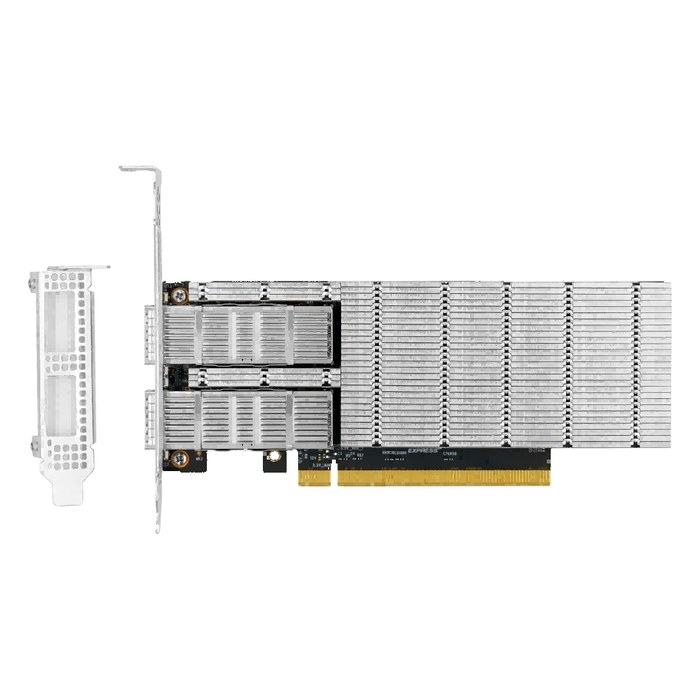 Сетевая карта LR-Link LRES1162PF-2QSFP56, 2× QSFP56 100 GbE, PCIe 4.0 x16, LP (LRES1162PF-2QSFP56)
