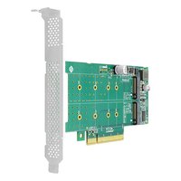 Плата расширения M.2 LR-Link LRNV95N8, 2 внутр. (2× M.2 M-key), 2× M.2 2242/2260/2280/22110 NVMe (M-key), NVMe, PCIe 4.0 x8, LP (FH-планка в комплекте) (LRNV95N8) — фото 1
