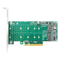 Плата расширения M.2 LR-Link LRNV95N8, 2 внутр. (2× M.2 M-key), 2× M.2 2242/2260/2280/22110 NVMe (M-key), NVMe, PCIe 4.0 x8, LP (FH-планка в комплекте) (LRNV95N8) — фото 2