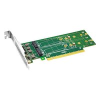 Плата расширения M.2 LR-Link LRNV95NF-L, 4 внутр. (4× M.2 M-key), 4× M.2 NVMe (M-key), NVMe, PCIe 4.0 x16, LP (FH-планка в комплекте) (LRNV95NF-L) — фото 1