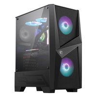 Корпус MSI MAG FORGE 100R, Midi Tower, ATX/mATX/Mini-ITX, без БП, стекло, чёрный (306-7G03R43-HH9) — фото 1