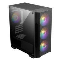 Корпус MSI MAG FORGE M100A, Mini Tower, mATX/Mini-ITX, без БП, чёрный (306-7G20A28-HH9) — фото 2