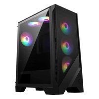 Корпус MSI MAG FORGE 120A AIRFLOW, Midi Tower, ATX/mATX/Mini-ITX, без БП, стекло, чёрный (306-7G23A41-HH9) — фото 1