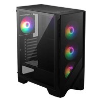 Корпус MSI MAG FORGE 120A AIRFLOW, Midi Tower, ATX/mATX/Mini-ITX, без БП, стекло, чёрный (306-7G23A41-HH9) — фото 2