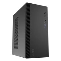 Корпус MSI PRO SHIELD M100P, Mini Tower, mATX/Mini-ITX, без БП, чёрный (306-7G31M21-HH9) — фото 1
