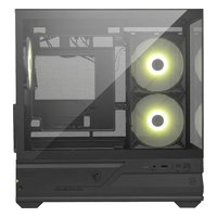 Корпус MSI MAG PANO M110R, Mini Tower, mATX/Mini-ITX, без БП, стекло, чёрный (306-7G33R21-JA4) — фото 1