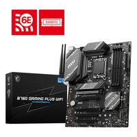 Материнская плата MSI B760 GAMING PLUS WIFI, ATX, 1xLGA1700, Intel B760, 4xDDR5 (до 256GB), 2xM.2, 4xSATA3, 1xPCIe 4.0 x16, HDMI/DP, 1x2.5GbE, Wi-Fi 6E — фото 4