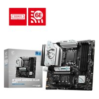 Материнская плата MSI B760M GAMING PLUS WIFI, mATX, 1xLGA1700, Intel B760, 4xDDR5 (до 256GB), 2xM.2, 4xSATA3, 1xPCIe 4.0 x16, HDMI/DP, 1x2.5GbE, Wi-Fi 6E — фото 4