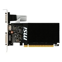 Видеокарта MSI GeForce GT 710 2GD3H 2GB DDR3/64-bit, PCIe 2.0 x8, 1xHDMI+1xDVI-D, 1 слот, низкопрофильная, без доп. питания (GT710 2GD3H LP) — фото 1