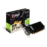 Видеокарта MSI GeForce GT 710 2GD3H 2GB DDR3/64-bit, PCIe 2.0 x8, 1xHDMI+1xDVI-D, 1 слот, низкопрофильная, без доп. питания (GT710 2GD3H LP) — фото 4