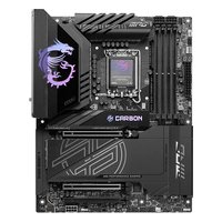 Материнская плата MSI MPG Z890 CARBON WIFI, ATX, 1xLGA1851, Intel Z890, 4xDDR5 (до 256GB), 5xM.2, 4xSATA3, 2xPCIe 5.0 x16, HDMI/DP, 1x5GbE+1x2.5GbE, Wi-Fi 7 — фото 1
