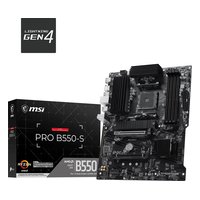 Материнская плата MSI PRO B550-S, ATX, 1xAM4, AMD B550, 4xDDR4 (до 128GB), 2xM.2, 4xSATA3, 1xPCIe 4.0 x16, HDMI, 1x1GbE — фото 4
