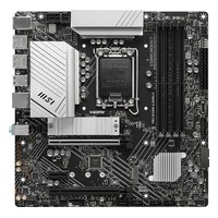 Материнская плата MSI PRO B760M-A DDR4 II, mATX, 1xLGA1700, Intel B760, 4xDDR4 (до 128GB), 2xM.2, 4xSATA3, 1xPCIe 4.0 x16, HDMI/DP, 1x2.5GbE — фото 1