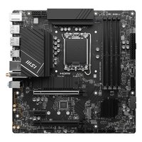 Материнская плата MSI PRO B760M-A WIFI DDR4, mATX, 1xLGA1700, Intel B760, 4xDDR4 (до 128GB), 2xM.2, 4xSATA3, 1xPCIe 4.0 x16, HDMI/DP, 1x2.5GbE, Wi-Fi 6E — фото 1