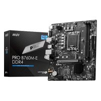 Материнская плата MSI PRO B760M-E DDR4, mATX, 1xLGA1700, Intel B760, 2xDDR4 (до 64GB), 1xM.2, 4xSATA3, 1xPCIe 4.0 x16, HDMI/VGA, 1x1GbE — фото 4