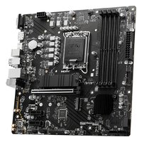 Материнская плата MSI PRO B760M-P, mATX, 1xLGA1700, Intel B760, 4xDDR5 (до 256GB), 2xM.2, 4xSATA3, 1xPCIe 4.0 x16, HDMI/DP/VGA, 1x1GbE — фото 2
