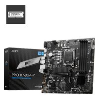 Материнская плата MSI PRO B760M-P, mATX, 1xLGA1700, Intel B760, 4xDDR5 (до 256GB), 2xM.2, 4xSATA3, 1xPCIe 4.0 x16, HDMI/DP/VGA, 1x1GbE — фото 4