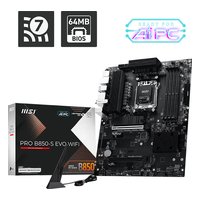 Материнская плата MSI PRO B850-S EVO WIFI, ATX, 1xAM5, AMD B850, 4xDDR5 (до 256GB), 3xM.2, 4xSATA3, 1xPCIe 5.0 x16, HDMI/DP, 1x5GbE, Wi-Fi 7 — фото 4