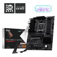Материнская плата MSI PRO B850-S WIFI6E, ATX, 1xAM5, AMD B850, 4xDDR5 (до 256GB), 2xM.2, 4xSATA3, 1xPCIe 4.0 x16, HDMI/DP, 1x2.5GbE, Wi-Fi 6E — фото 4