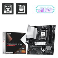 Материнская плата MSI PRO B850M-B GEN4, mATX, 1xAM5, AMD B850, 2xDDR5 (до 128GB), 2xM.2, 4xSATA3, 1xPCIe 4.0 x16, HDMI/DP, 1x2.5GbE — фото 4